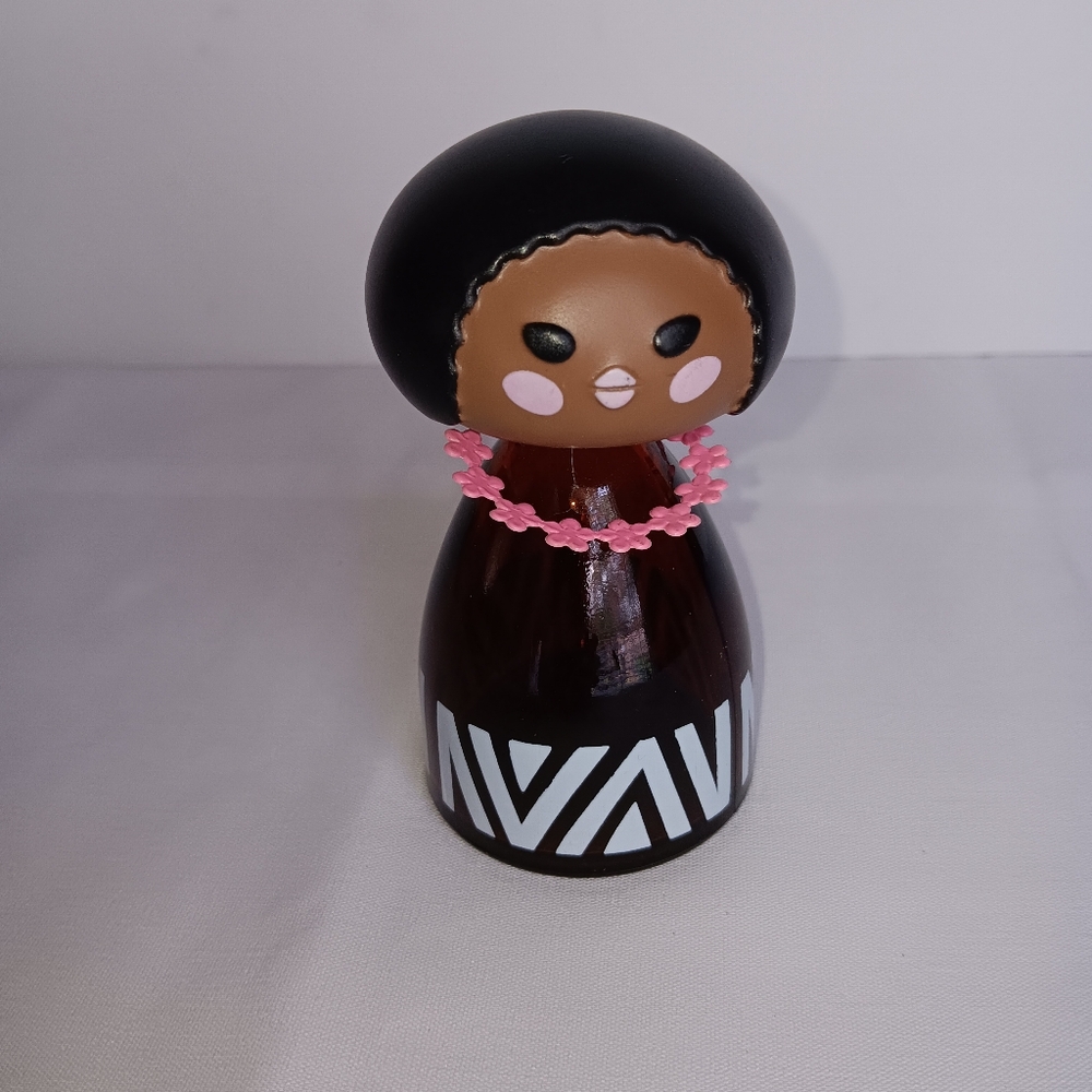 MCM Avon "Small World"  Doll Glass Bottle Pink Necklace